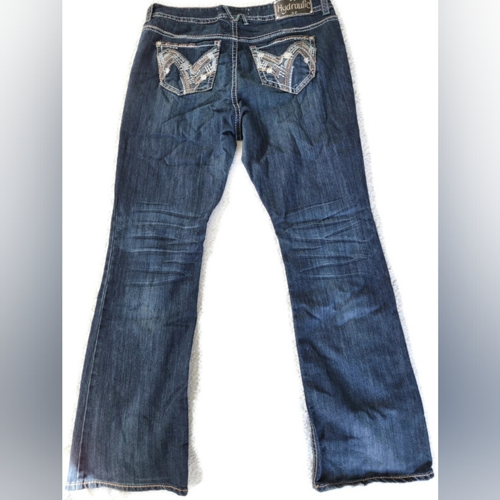 NYC Hydraulic denim jeans, Dark Denim Plus size 16T